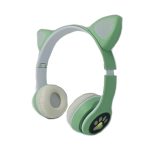 Ασύρματα Over Ear Παιδικά Ακουστικά Cat Headphones VZV-23Μ - Green