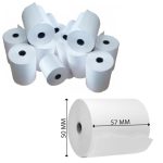 Θερμική Χαρτοταινία Ταμειακής Π57xΔ50mm 25m 48gr/m² 10τμχ 08832-8 OEM