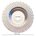 Δίσκος Διαμόρφωσης Ξύλου για Τροχό 125mm 1100-42 Silver - Image 2