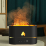 Συσκευή αρωματοθεραπείας Φωτιά Flame Aroma Diffuser Humidifier Μαύρο - Image 2