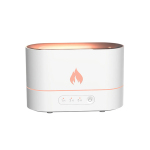 Συσκευή αρωματοθεραπείας Φωτιά Flame Aroma Diffuser Humidifier Λευκό