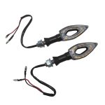 Mini Φλας Μοτοσυκλέτας LED Σετ 2τμχ 12V Universal MT-9102 Πορτοκαλί OEM - Image 2