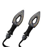 Mini Φλας Μοτοσυκλέτας LED Σετ 2τμχ 12V Universal MT-9102 Πορτοκαλί OEM