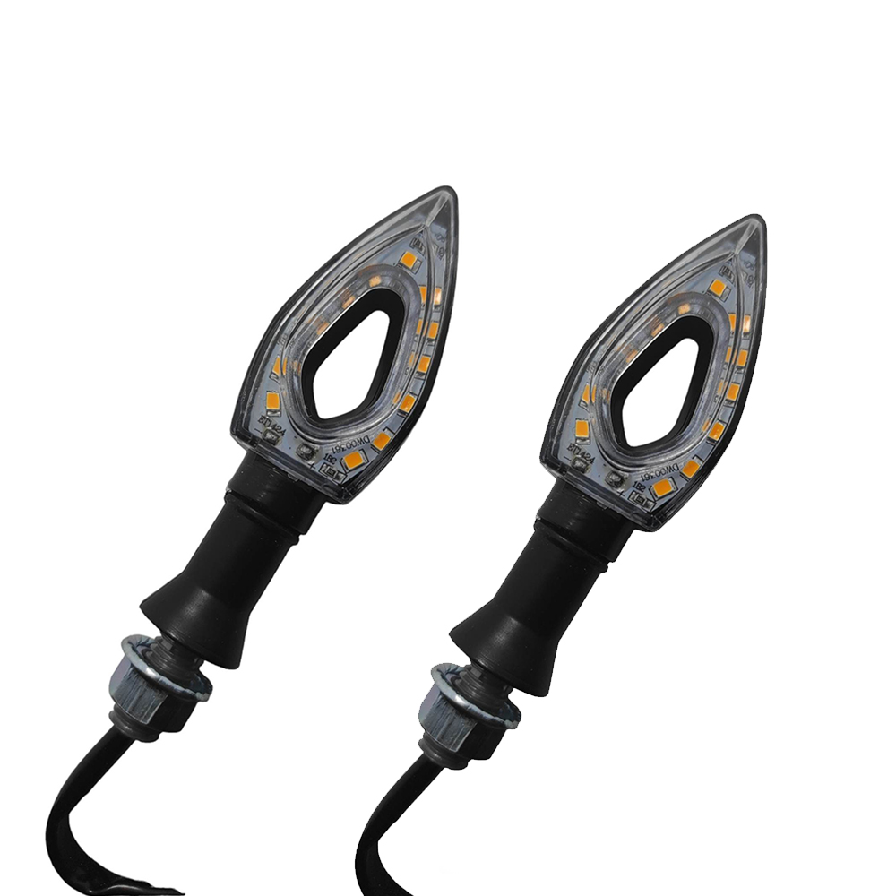 ds4-1164-21 Mini Φλας Μοτοσυκλέτας LED Σετ 2τμχ 12V Universal MT-9102 Πορτοκαλί OEM - Image 1