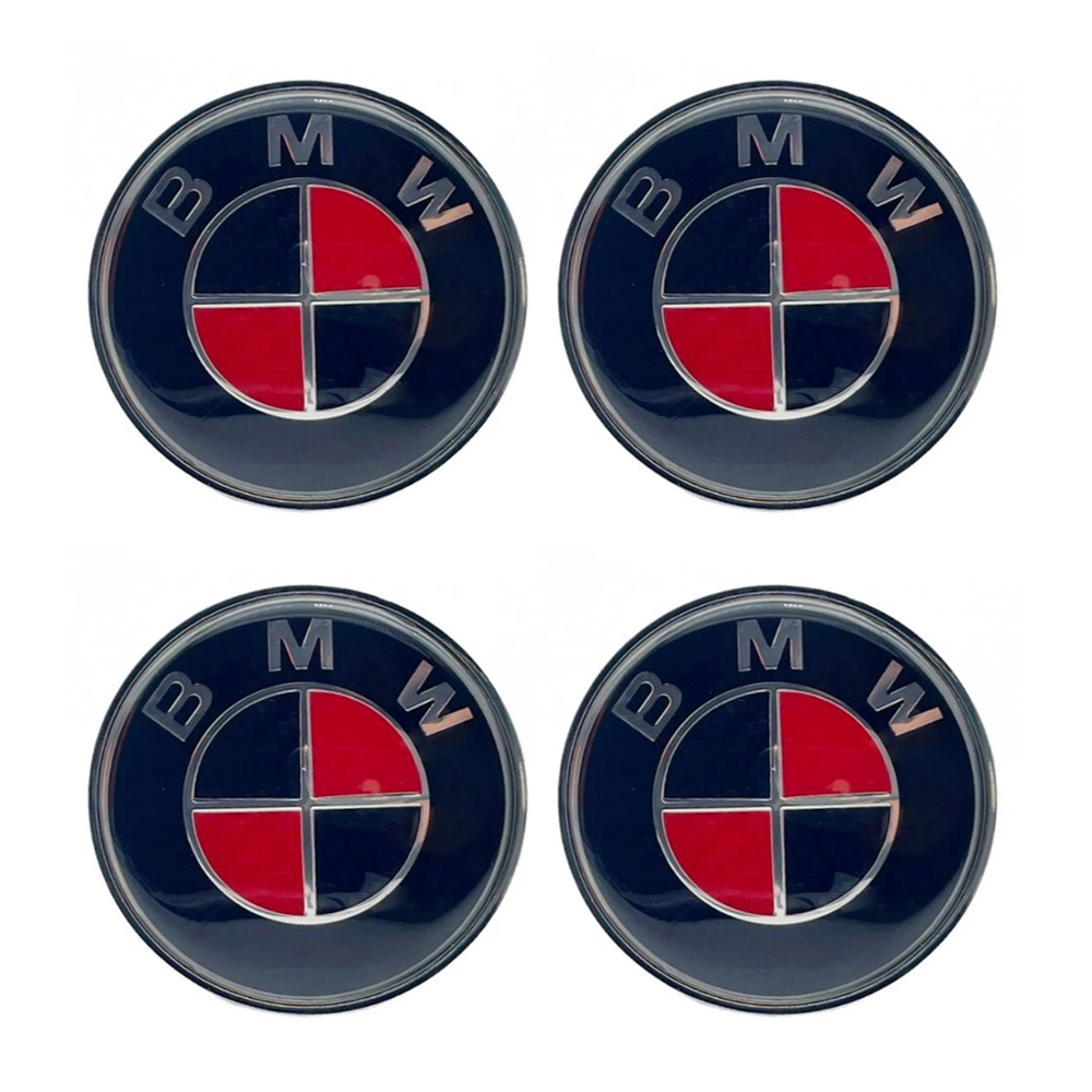 ds4-1166-10set3-2 Τάπα Κέντρου Ζάντας BMW 65mm 4τμχ 1166-SET103 Κόκκινο - Image 1