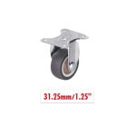 Ροδάκι Επίπλου με Πλάκα Σταθερή 31.25mm/1.25" χωρίς Φρένο 1τμχ 1199-23