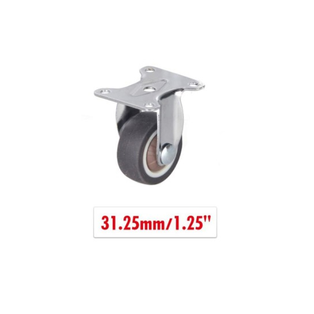 ds4-1199-23 Ροδάκι Επίπλου με Πλάκα Σταθερή 31.25mm/1.25" χωρίς Φρένο 1τμχ 1199-23 - Image 1