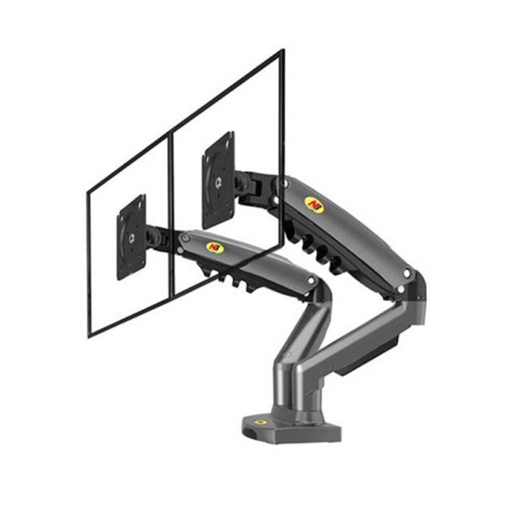 ds4-1381-14-1 Βάση Γραφείου για 2 Οθόνες έως 27" με Περιστρεφόμενο Βραχίονα NB North Bayou F160 - Image 1