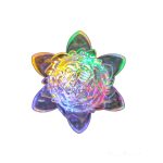 Φωτάκι Νυκτός Πρίζας Λουλούδι RGB 220v/0.5w σε Σχήμα Λουλούδι 5DIS53 OEM