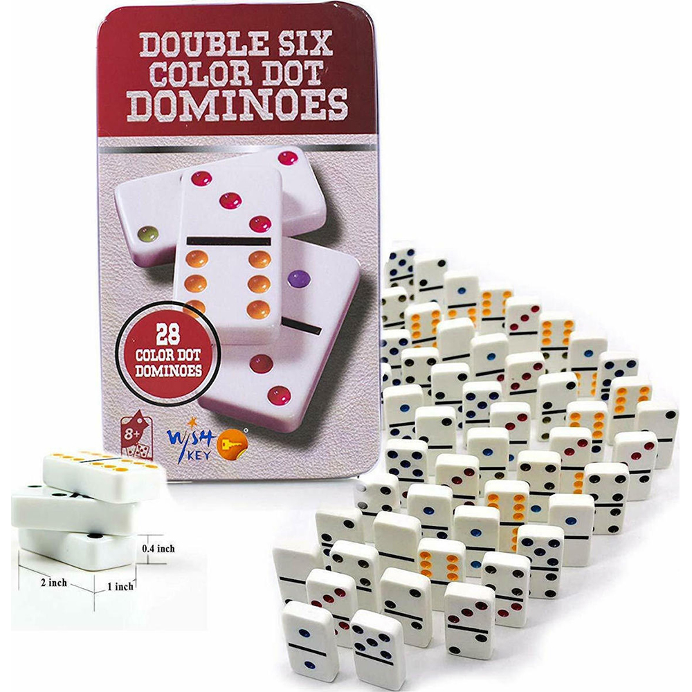 ds4-20082-2-2 Επιτραπέζιο Παιχνίδι Domino σε Μεταλλική Θήκη BT939754 - Image 1