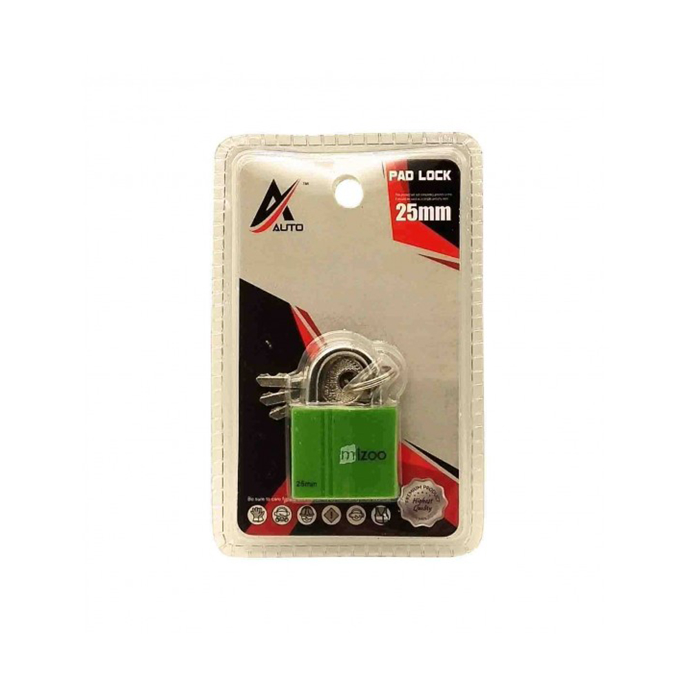 ds4-20492-5-1 Λουκέτο με Κλειδί 25mm σε Πράσινο Χρώμα 20492-5 - Image 1