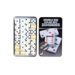 Έγχρωμο Ντόμινο σε Μεταλλικό Κουτί 28 τεμ. - Double Six Color Dot Dominoes 68142
