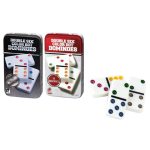 Έγχρωμο Ντόμινο σε Μεταλλικό Κουτί 28 τεμ. - Double Six Color Dot Dominoes 68142 - Image 2