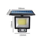 Ηλιακός Προβολέας COB LED με Αισθητήρα Κίνησης & Φωτοκύτταρο με Τηλεχειριστήριο 957-1 OEM - Image 2