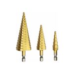 Κλιμακωτές Φρέζες - Τρυπάνια Βαθμωτά Step Drill HSS 3τμχ 12/20/32mm 755902 ΟΕΜ - Image 2