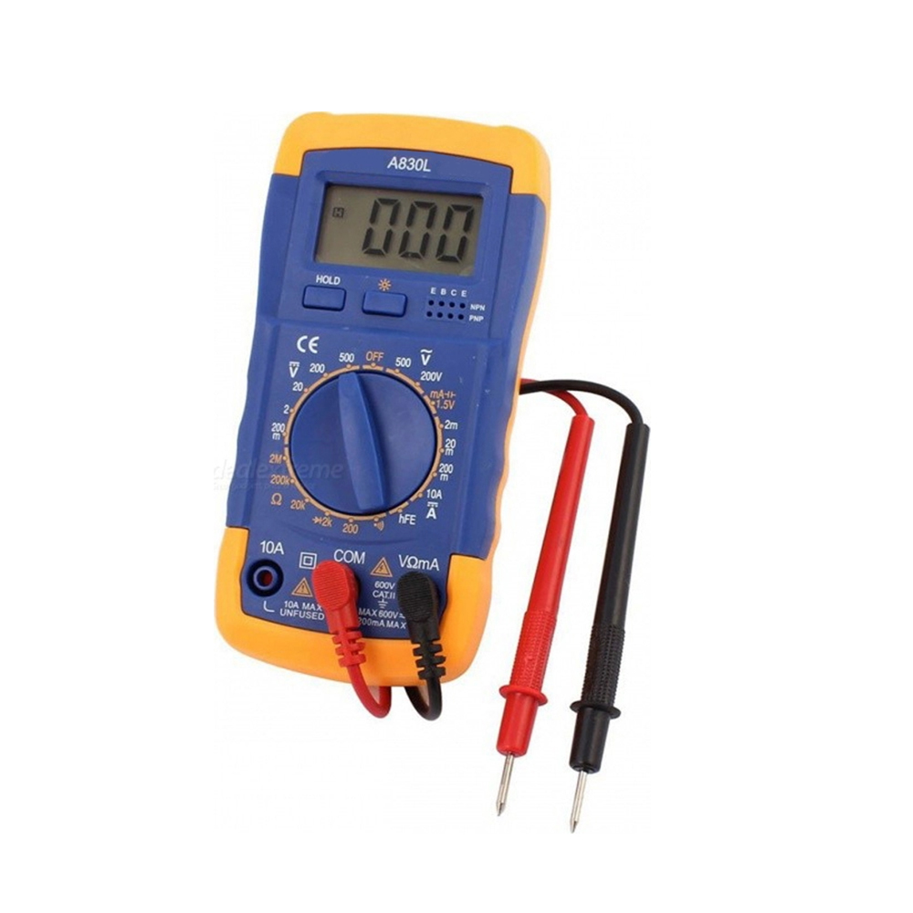 ds6-a830l-2 Mini Ψηφιακό Πολύμετρο με Μέτρηση AC/DC/Αντίστασης και Φωτιζόμενη Οθόνη A830L - Image 1