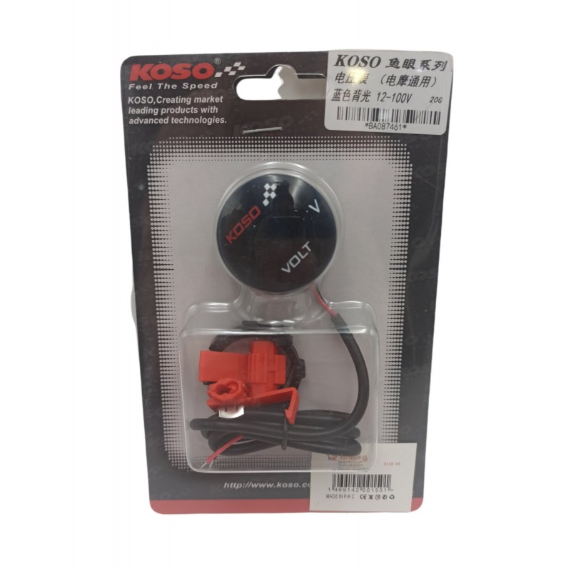 product-9996249-1 Ψηφιακό Βολτόμετρο Αυτοκινήτου 12V-100V KOSO 053102A OEM - Image 1